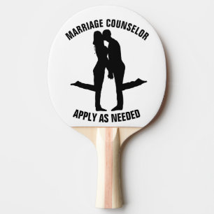 WEDDING GIFT FUNNY PING PONG PADDLE