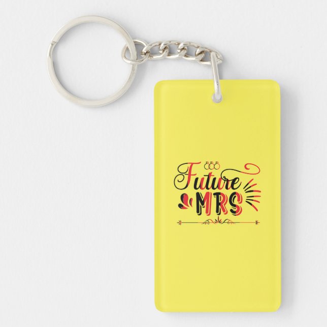 Wedding Gift Future Mrs Key Ring (Front)