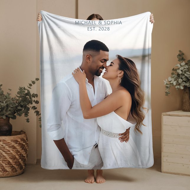 Wedding Gift Sherpa Blanket Custom Couple Gifts (Creator Uploaded)