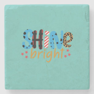 Wedding Gift Shine Bright Stone Coaster