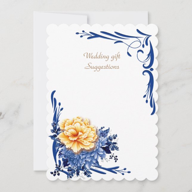 Wedding Gift Suggestions Invitation (Front)