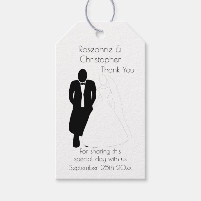 Wedding Gift Tag Bride Groom (Front)