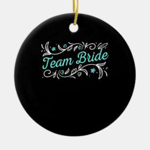 Wedding Gift Team Bride Ceramic Tree Decoration