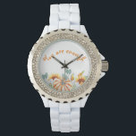 Wedding Gift to Bride Fall Themed Watch<br><div class="desc">This elegant timepiece is designed to capture the beauty of the season and make a lasting impression. With its personalised touch, it serves as a timeless keepsake that the bride will cherish forever. Crafted with meticulous attention to detail, our Autumn Themed Watch features a delicate wristband adorned with enchanting autumn...</div>