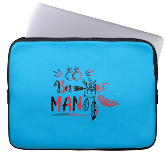 Wedding Gift Wedding Best Man Laptop Sleeve (Front)