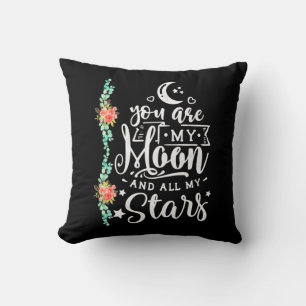 Wedding Gift You Are My Moon And All Stars Cushion