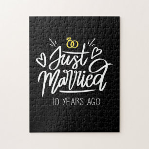 Wedding Gifts 10th Wedding Anniversary Jigsaw Puzzle