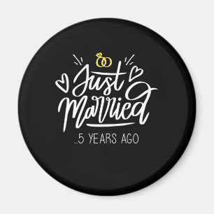Wedding Gifts   5th Wedding Anniversary Magnet