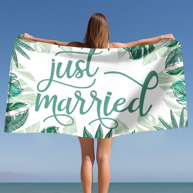 Wedding gifts, Newlywed gifts, Just Married  Beach Towel (Wedding gifts, Newlywed gifts, Just Married Beach Towel)