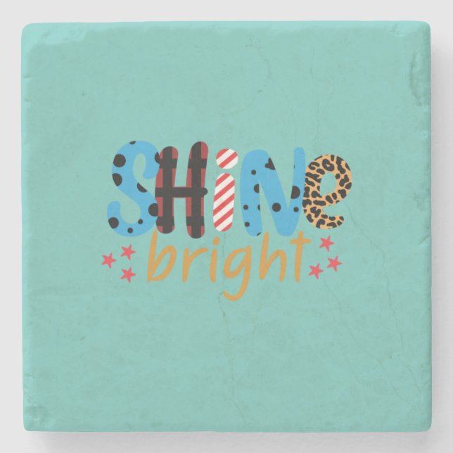 Wedding Gifts | Shine Bright Stone Coaster (Front)