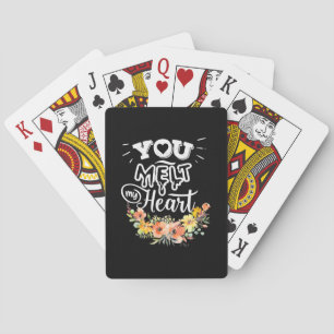Wedding Gifts   You Melt My Heart Playing Cards