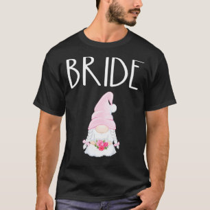 Wedding Gnome Bride Engaged Bridal Shower Party Cu T-Shirt