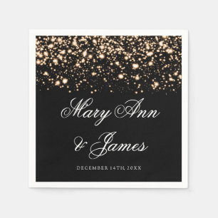 Wedding Gold Midnight Glam Napkin