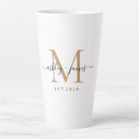 Wedding Gold Monogram Names Year Est