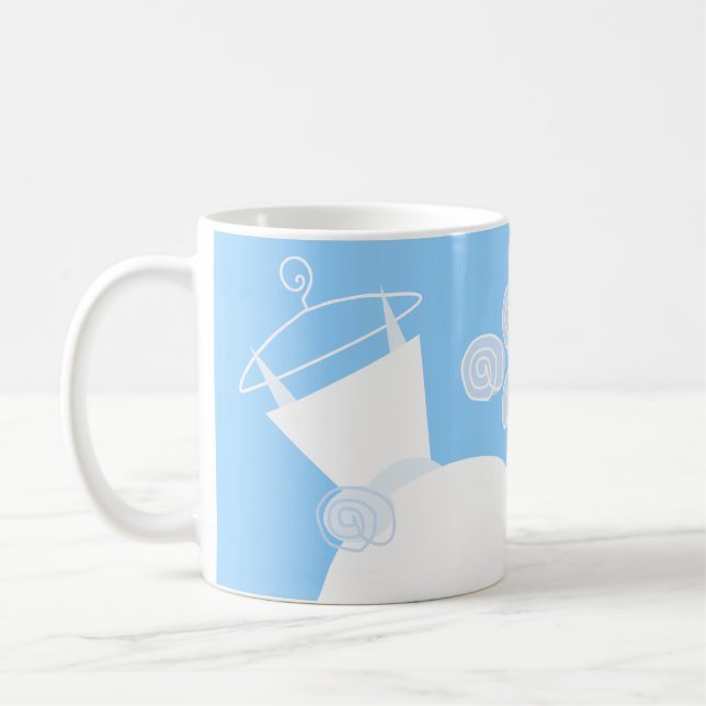 Wedding Gown Blue 'Bridesmaid' Coffee Mug (Left)