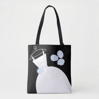 Wedding Gown Blue Mother Bride black text Tote Bag