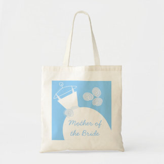 Wedding Gown Blue 'Mother of the Bride' Tote Bag