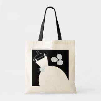 Wedding Gown Blue tote bag black