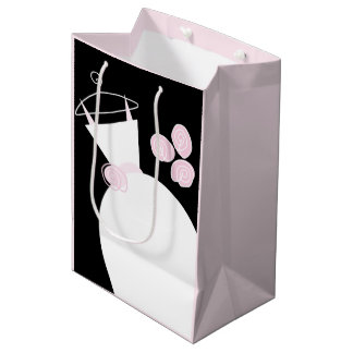 Wedding Gown Pink bag black pastel medium