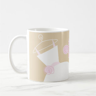 Wedding Gown Pink Beige 'Mother of the Bride' Coffee Mug