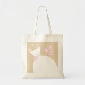 Wedding Gown Pink Beige tote bag