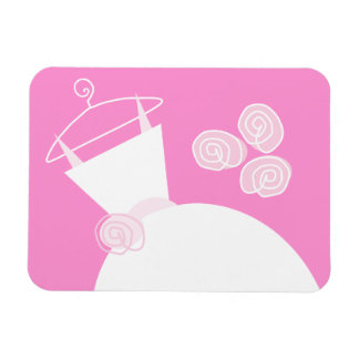 Wedding Gown Pink horizontal Magnet