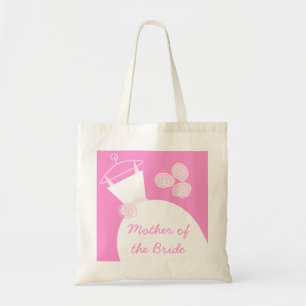 Wedding Gown Pink 'Mother of the Bride' Tote Bag