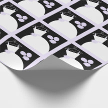 Wedding Gown Purple black pastel