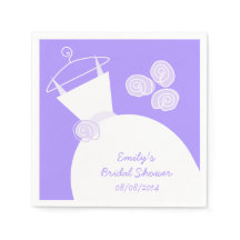Wedding Gown Purple bridal shower 'Text'