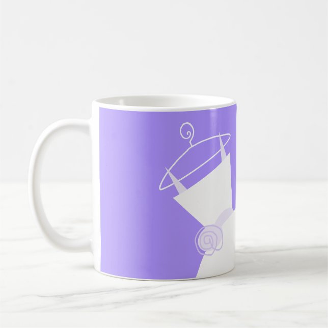 Wedding Gown Purple mug (Left)