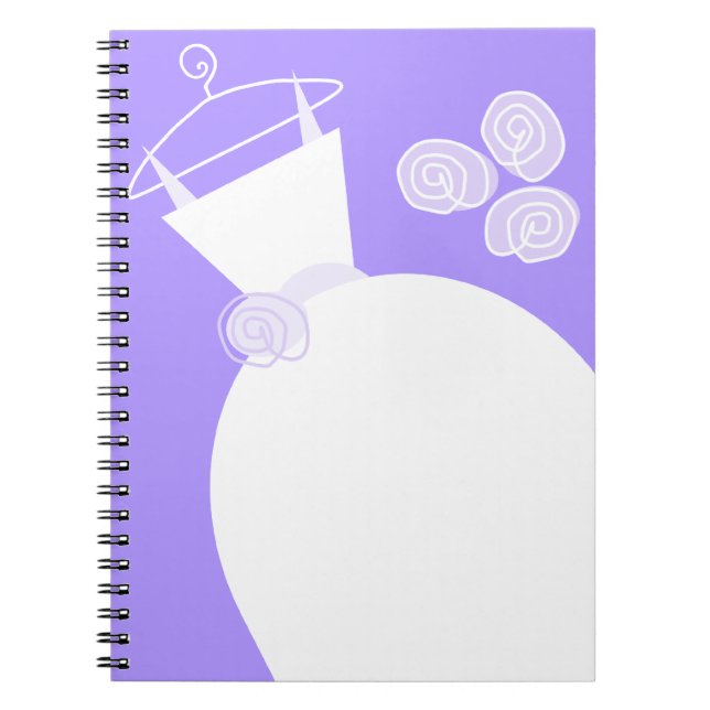 Wedding Gown Purple notebook (Front)