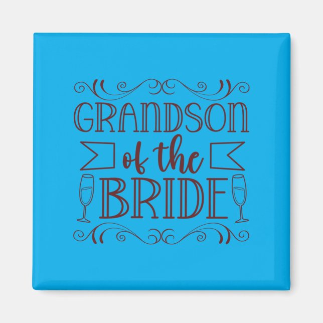 Wedding - Grandson Of The Bride Performance Magnet (Front)