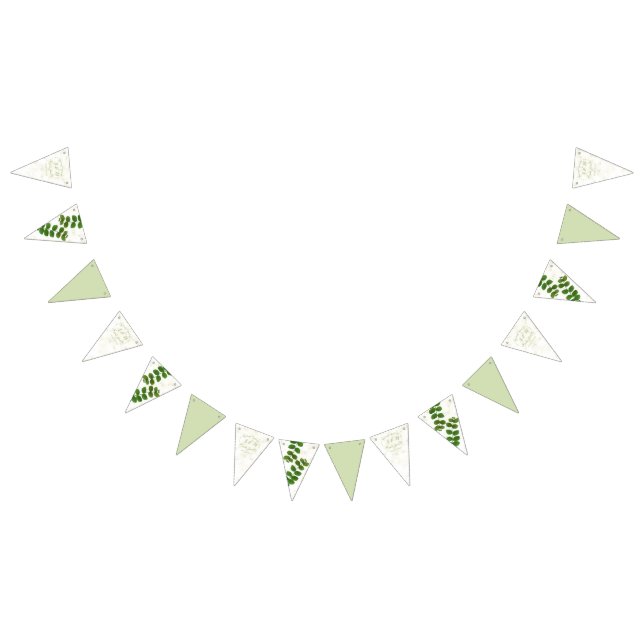 Wedding Green Chic  Bunting (All)