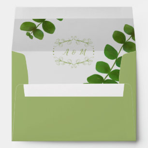 Wedding Green Chic Envelope