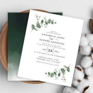 Wedding greenery Eucalyptus botanical watercolor