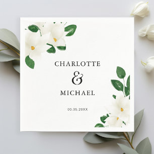 Wedding Greenery Magnolia Napkin