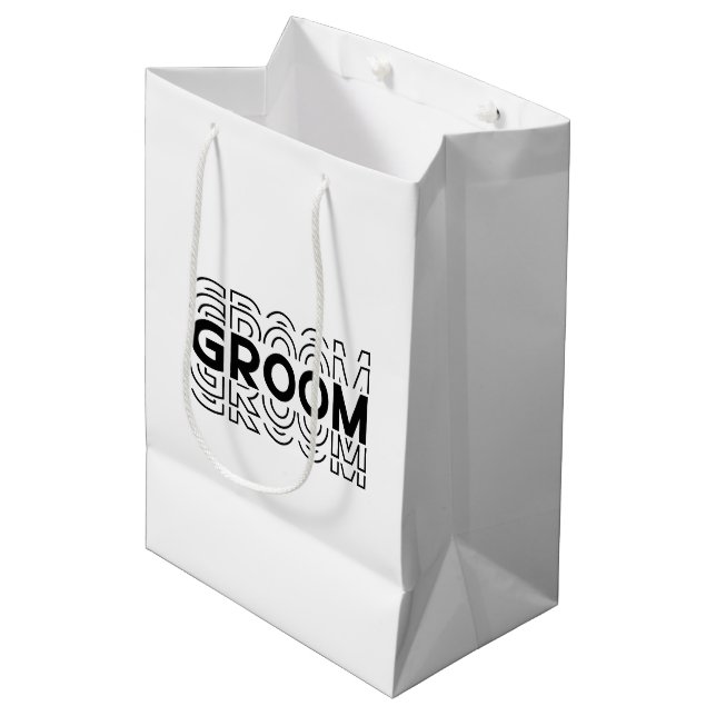 Wedding Groom Gift Bag (Front Angled)