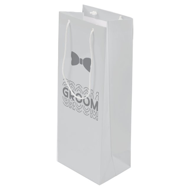 Wedding Groom Gift Bag (Front Angled)