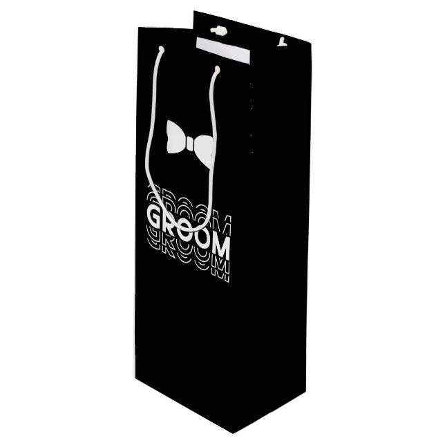 Wedding Groom Gift Bag (Front Angled)