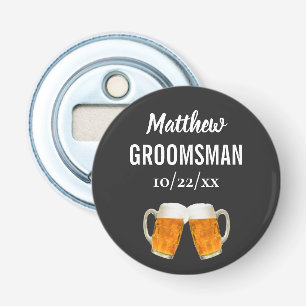 Wedding Groomsman Bachelor Party Favour Beer Bottle Opener