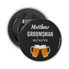 Wedding Groomsman Bachelor Party Favour Beer Cheer