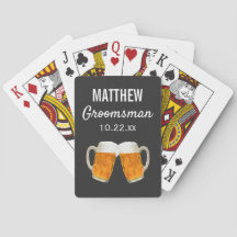 Wedding Groomsman Favour Beer Cheers