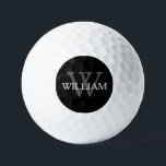 Wedding Groomsman Gift Modern Monogram & Name Cool Golf Balls<br><div class="desc">Wedding Groomsman Groomsmen Gift Modern Monogram Initial and Personalised Name Cool Golf Balls. Click personalise this template to customise it with your own last name initial monogram and the full first name quickly and easily. Matching personalised golf head cover, putter cover, golf towel in Groomsman Gifts Collection in my store....</div>