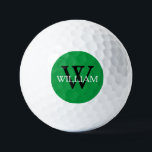 Wedding Groomsman Groomsmen Gift Monogram Name  Golf Balls<br><div class="desc">Wedding Party Gifts Groomsman Groomsmen Gift Elegant Monogram Initial And Personalised Name Classic Golf Balls. Click personalise this template to customise it with the last name initial monogram and the full first name quickly and easily. Wedding Groomsman Groomsmen Gift Monogram Name Golf Balls, are part of the Groomsman Gifts Collection...</div>
