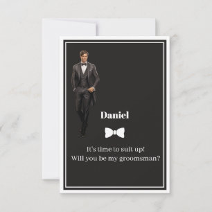 Wedding Groomsman Invitation