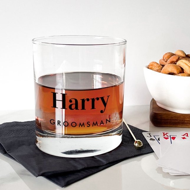Wedding Groomsmen Gift Whiskey Glass (Creator Uploaded)