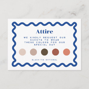 Wedding Guest Attire Card Wedding Colour Palette