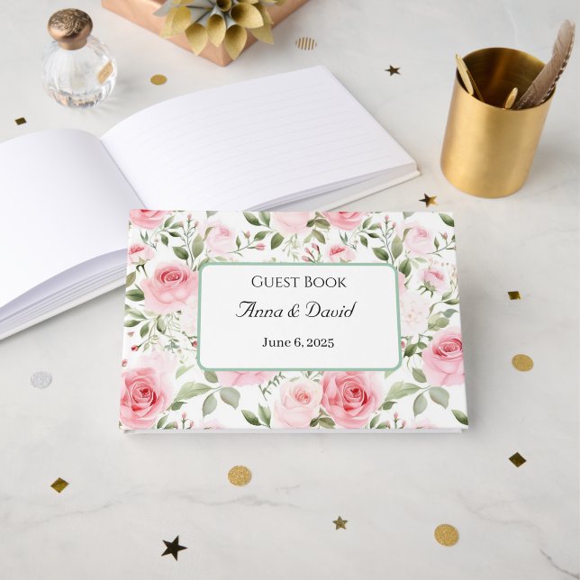 Wedding Guest Book (Front Open)