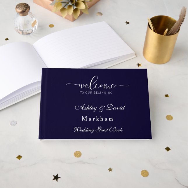 Wedding  guest book (Front Open)