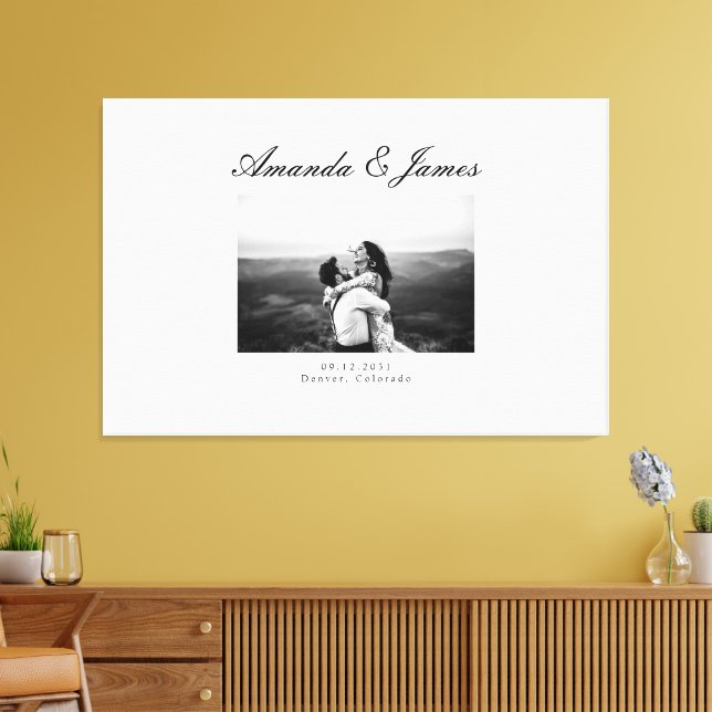 Wedding Guest Book Canvas Alternative Guestbook (Insitu(LivingRoom))